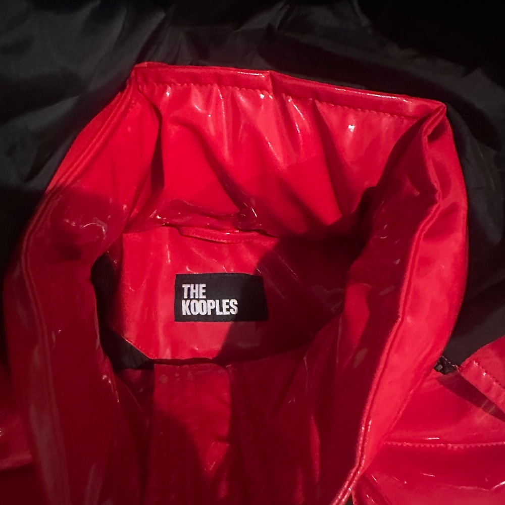 THE KOOPLES Insane Glossy Red Puffer Coat Sz M NEW $698!! - Picture 5 of 6